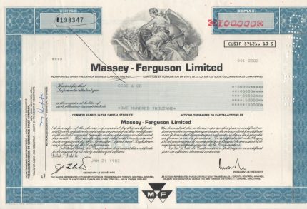 Massey-Ferguson Ltd 100000 acciones