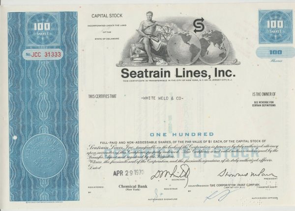 Seatrain Lines, Inc. 100 shares